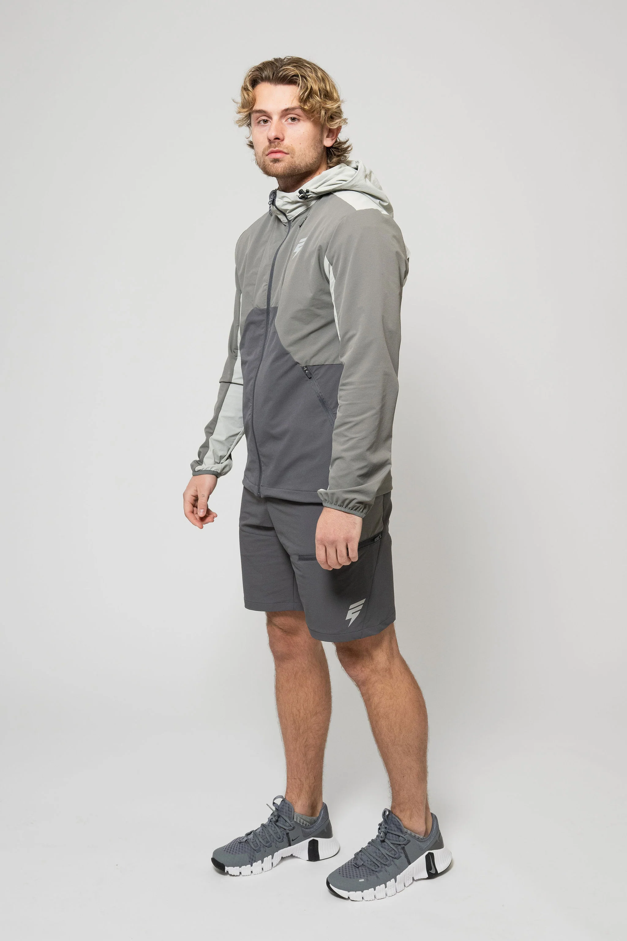 APEX JACKET SHORT SET - COAL/GREY/LIGHT GREY - Image 9