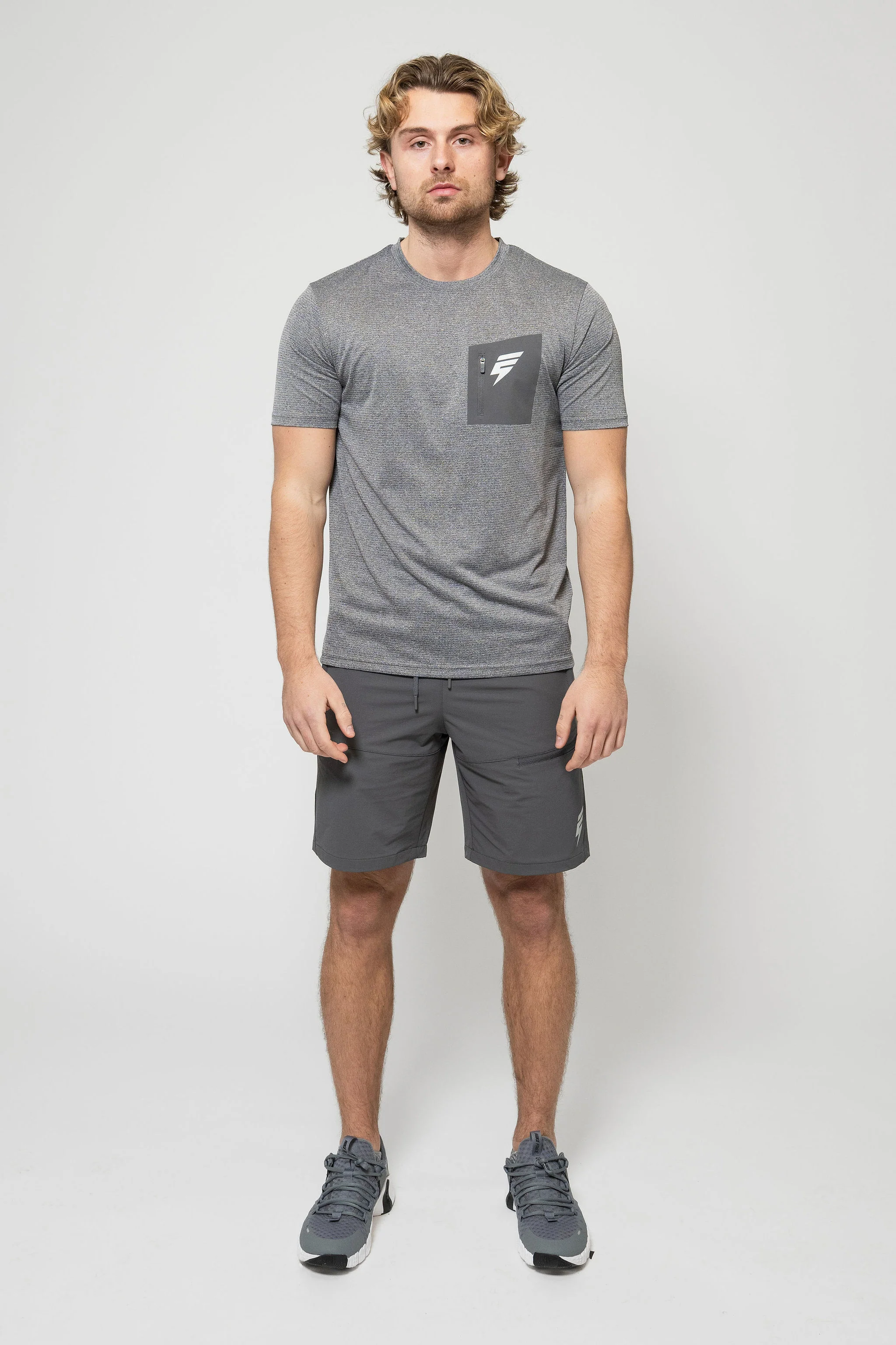 APEX SHORT SET - COAL/GREY - Image 10