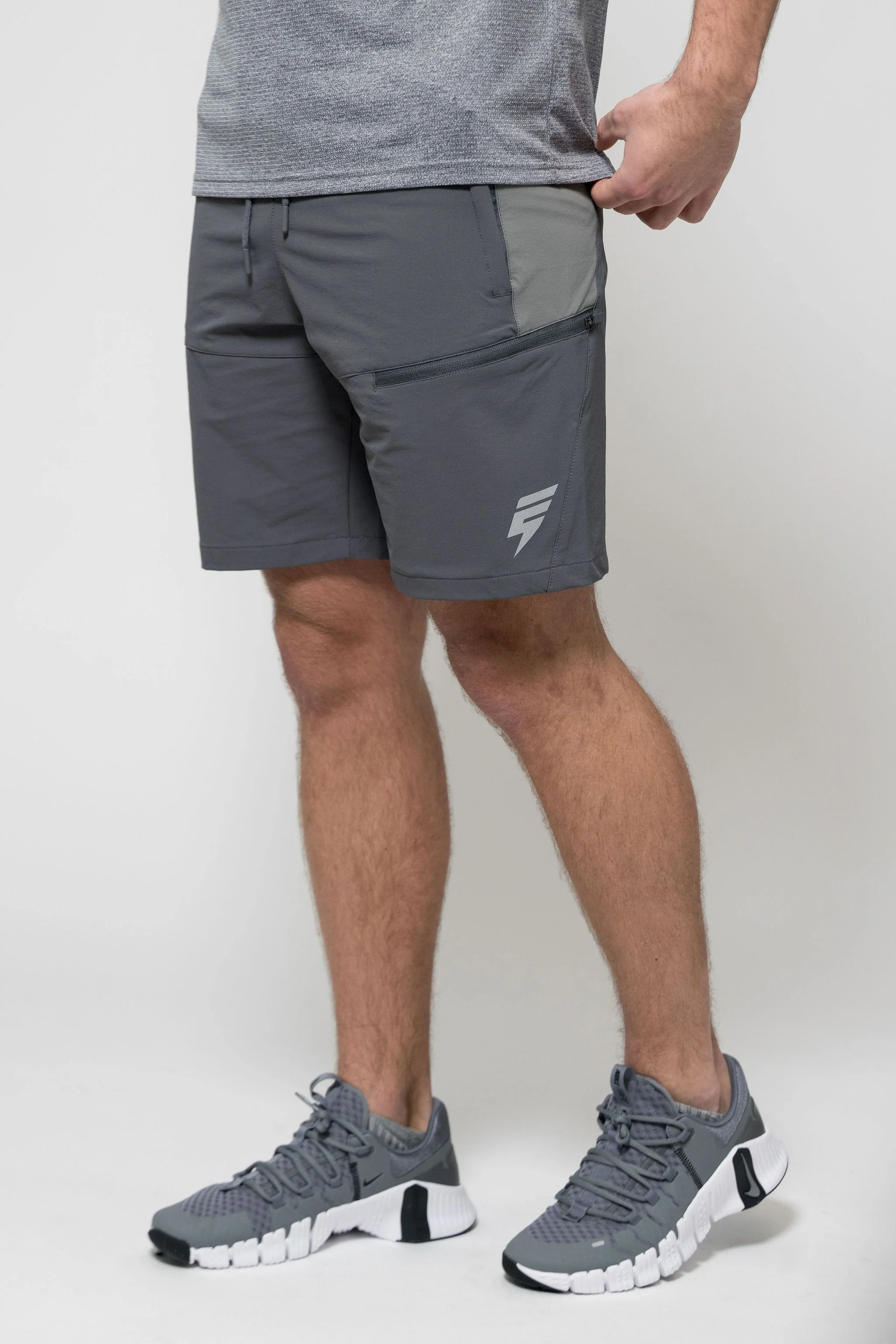 APEX SHORT SET - COAL/GREY - Image 8