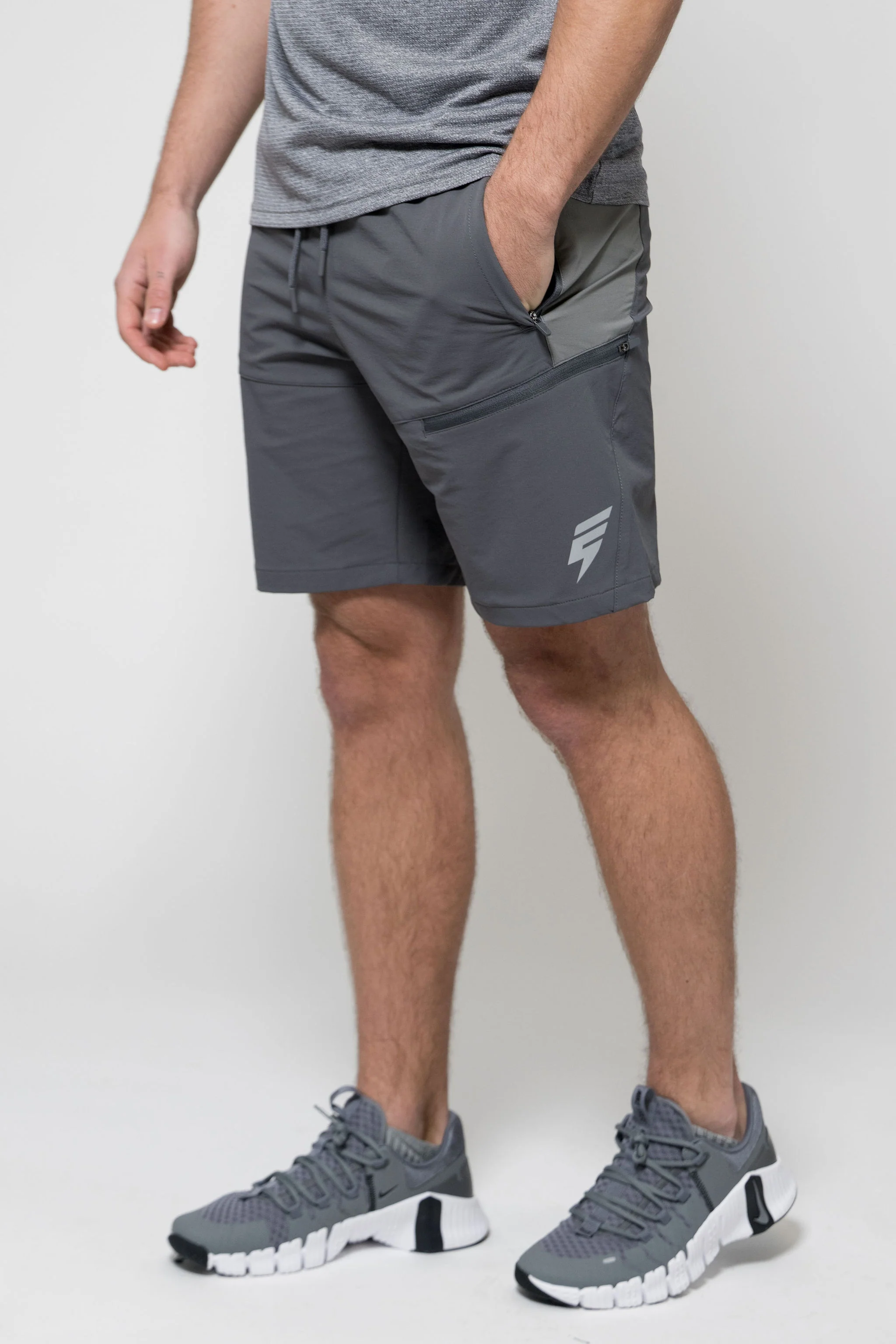 APEX SHORT SET - COAL/GREY - Image 13