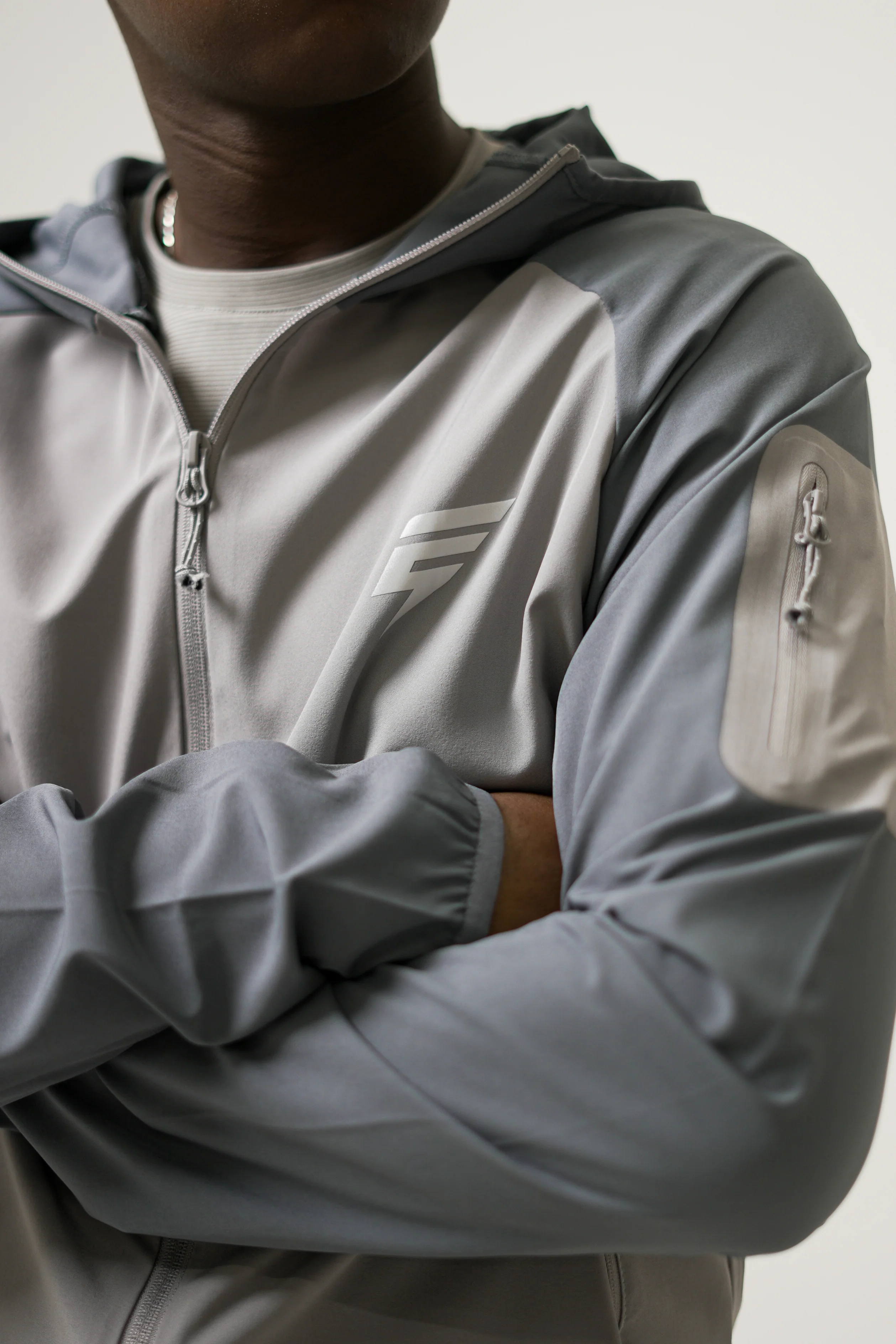 CORE 2.0 JACKET - LIGHT GREY/GREY - Image 3