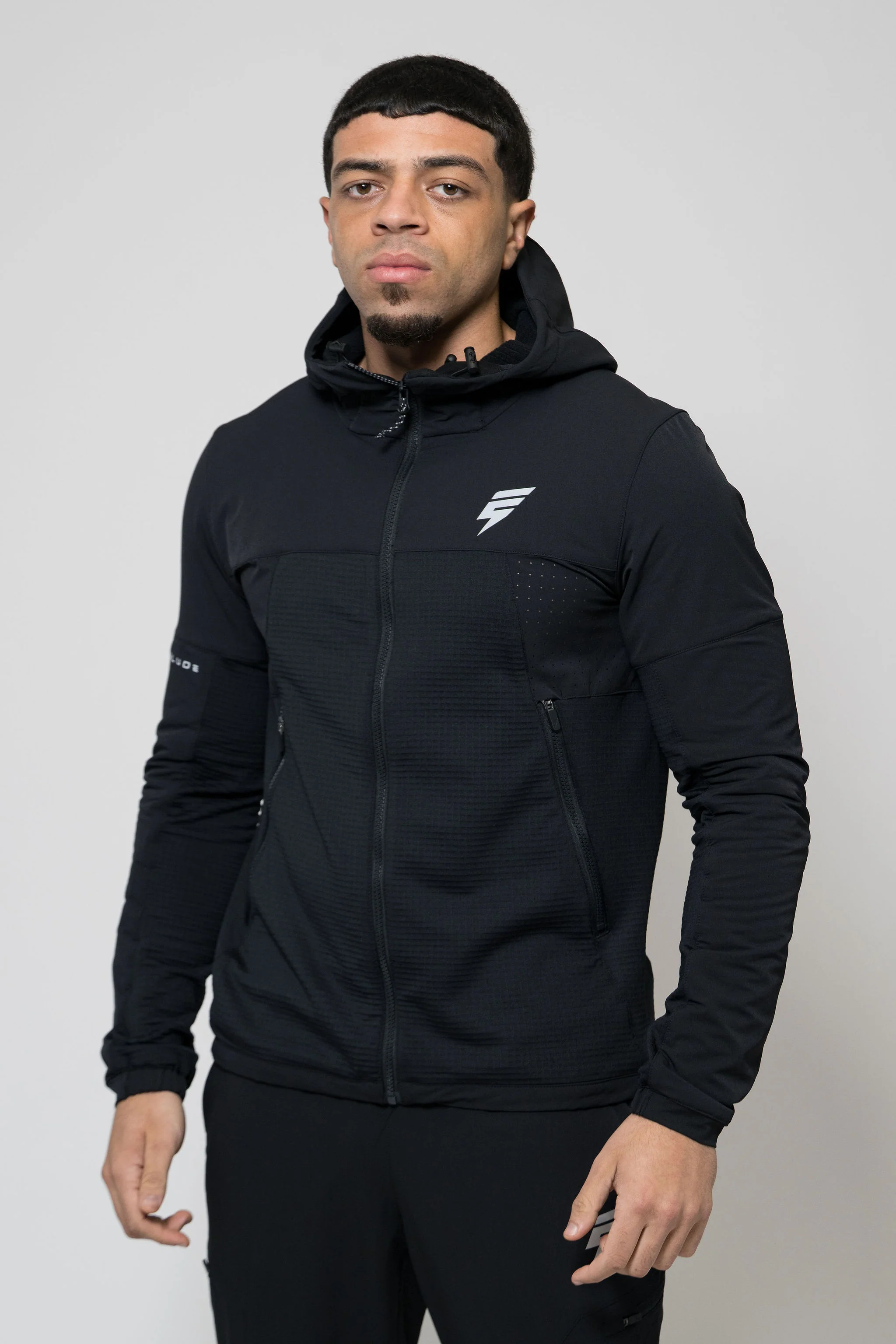 DELTA FLEECE TRACKSUIT - BLACK - Image 3