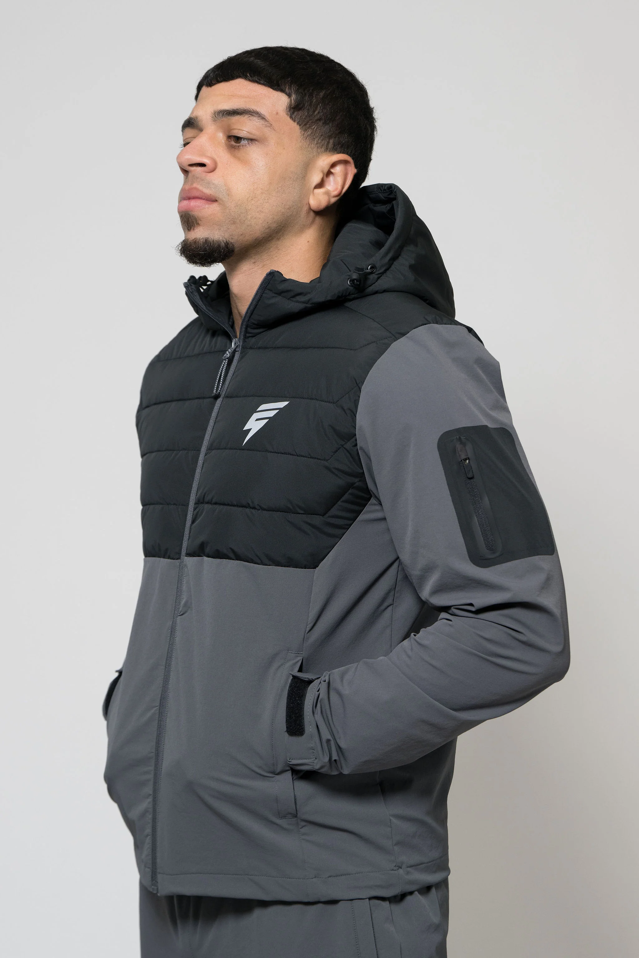 HYBRID TRACKSUIT - COAL/BLACK - Image 3