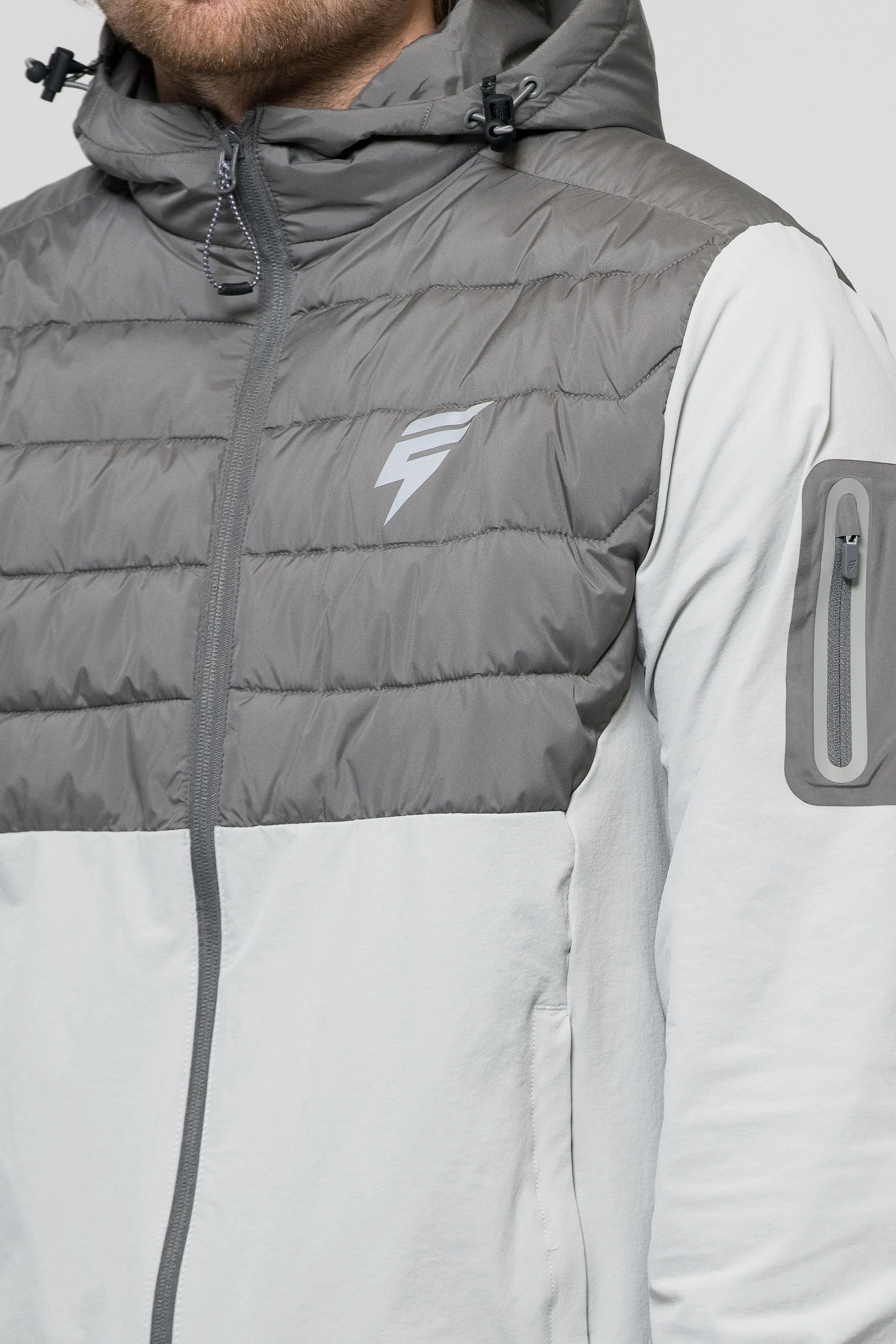 HYBRID TRACKSUIT - LIGHT GREY/COAL - Image 4