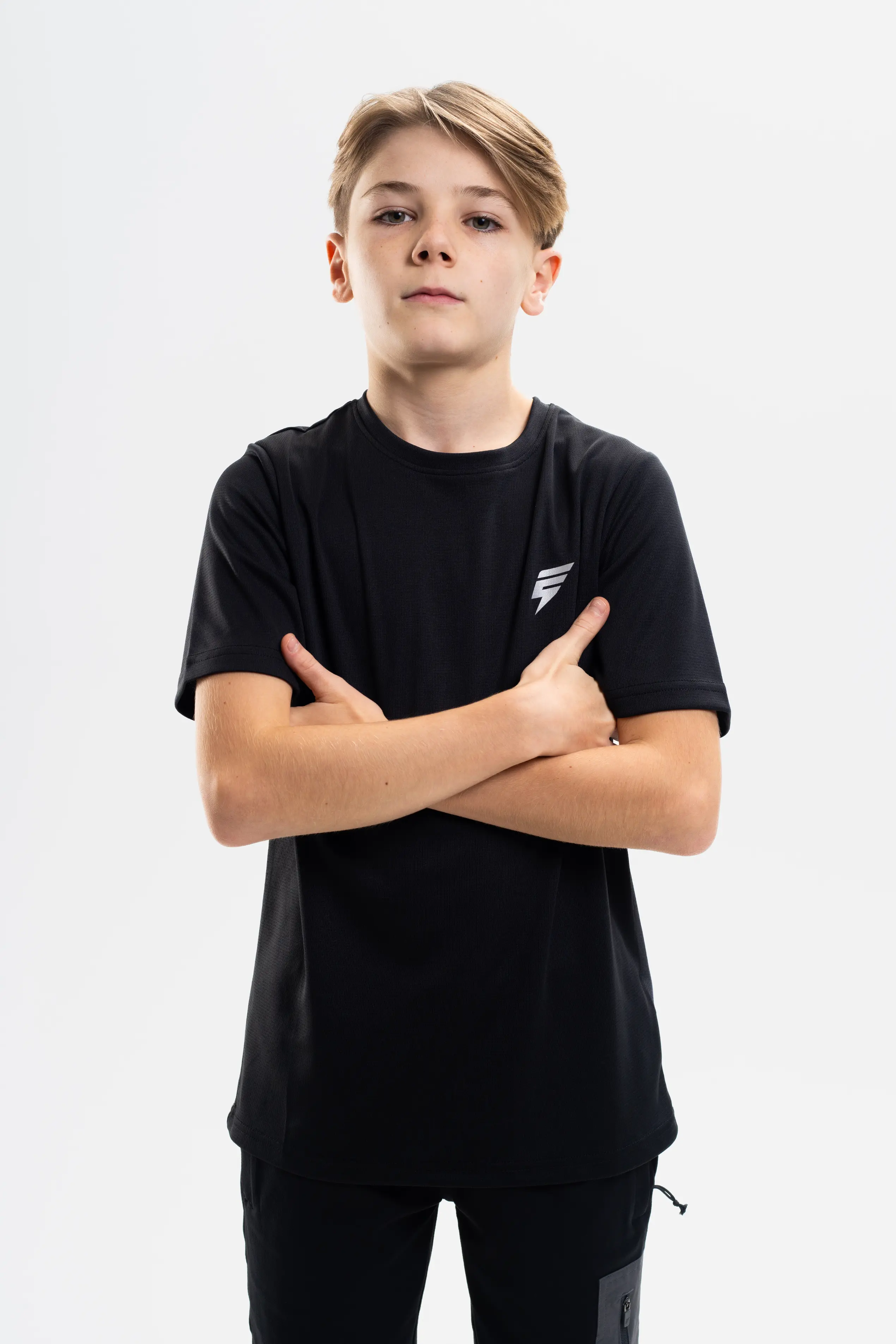 JUNIOR TECH TEE - BLACK/COAL - Image 4