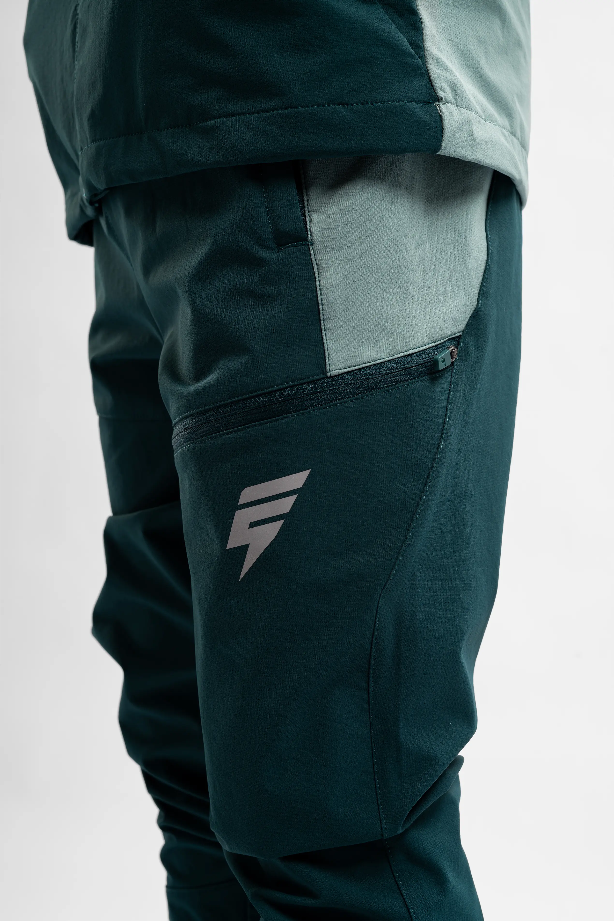 JUNIOR APEX PANT - TEAL/FOREST GREEN - Image 4