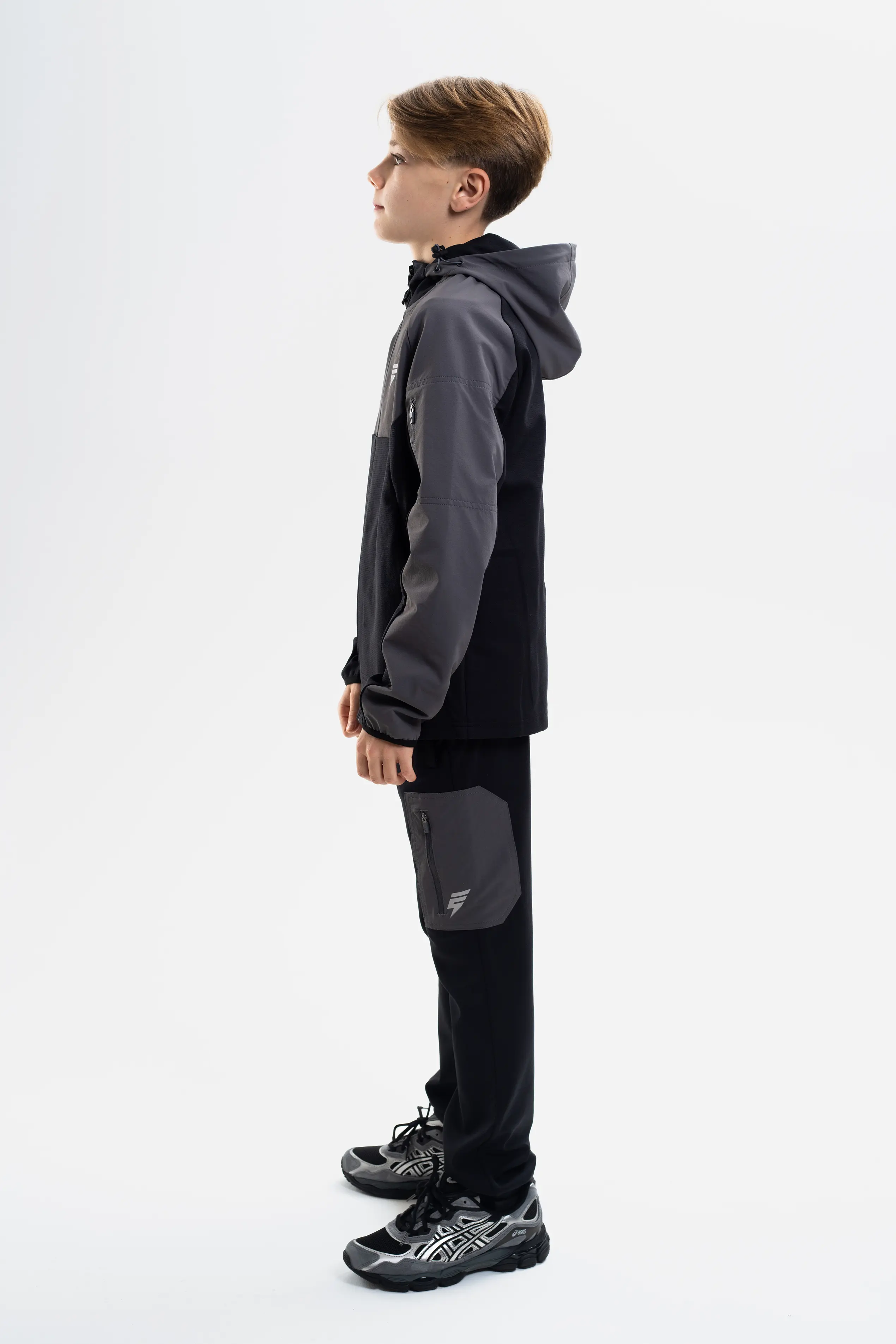 JUNIOR PATCH JACKET - BLACK/COAL - Image 4