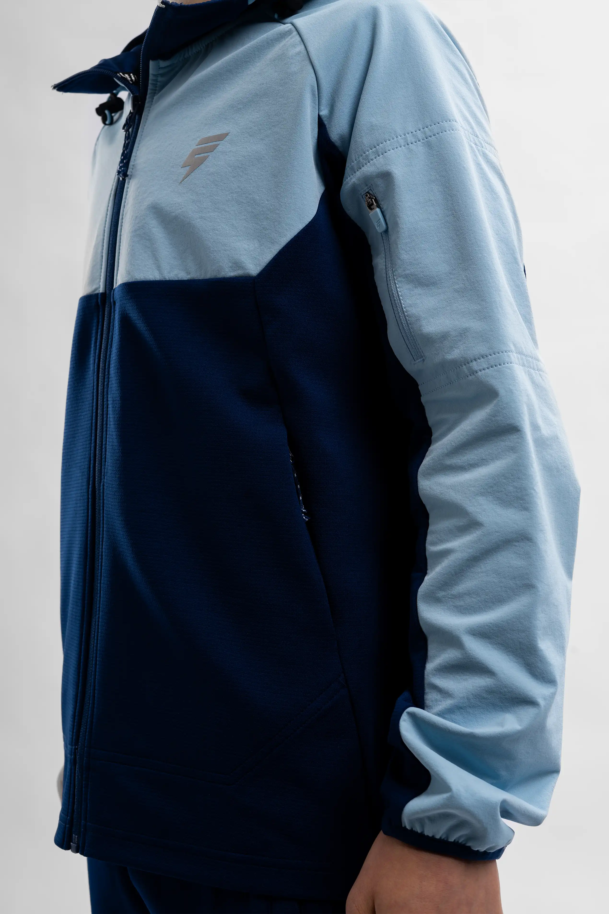 JUNIOR PATCH TRACKSUIT - NAVY/BLUE - Image 11