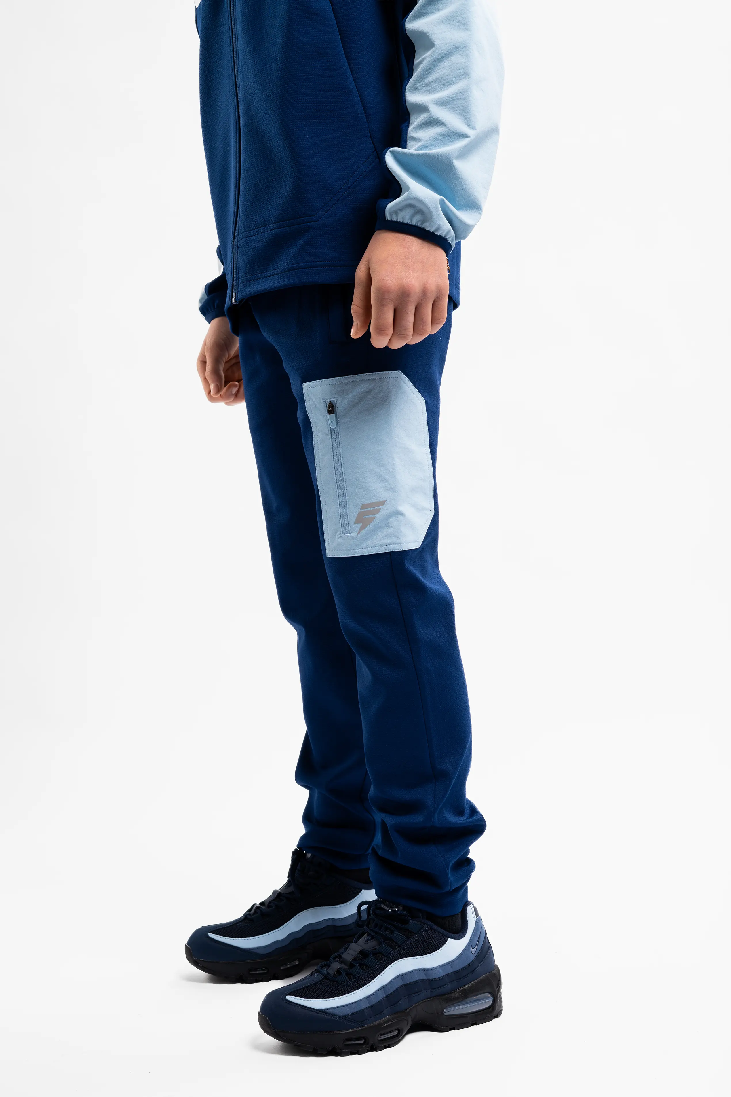 JUNIOR PATCH TRACKSUIT - NAVY/BLUE - Image 8