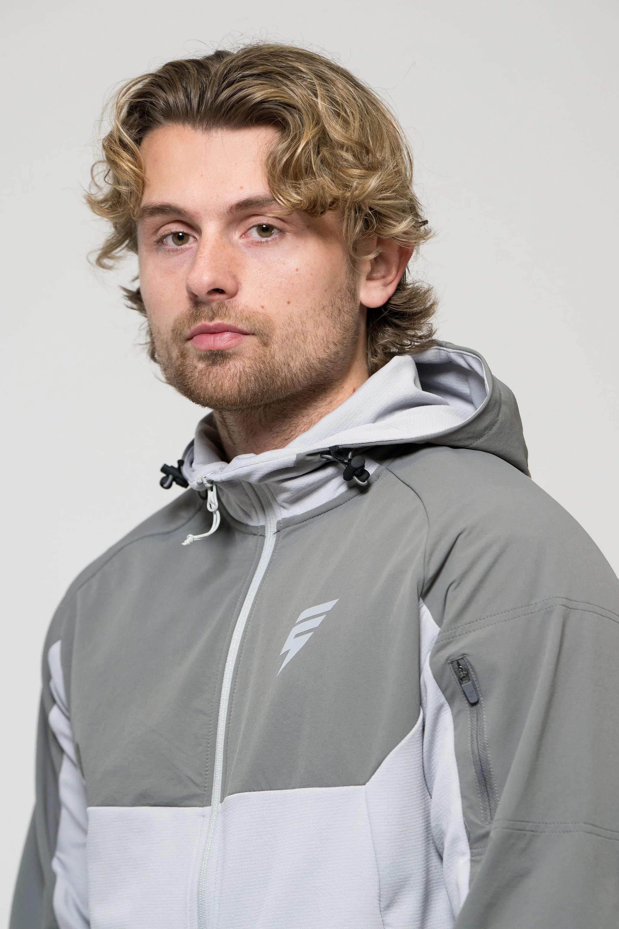 PATCH TRACKSUIT - LIGHT GREY/GREY - Image 4
