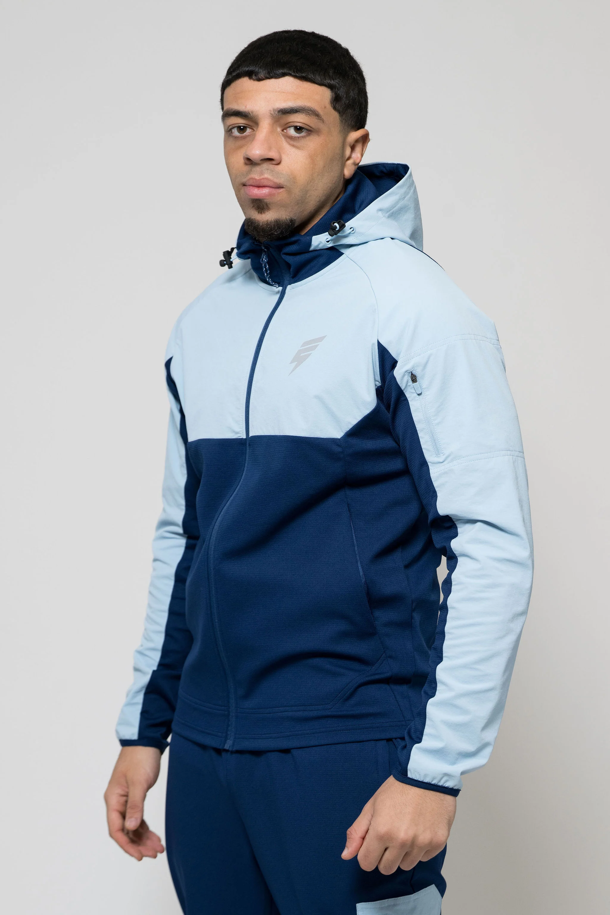 PATCH TRACKSUIT - NAVY/LIGHT BLUE - Image 8