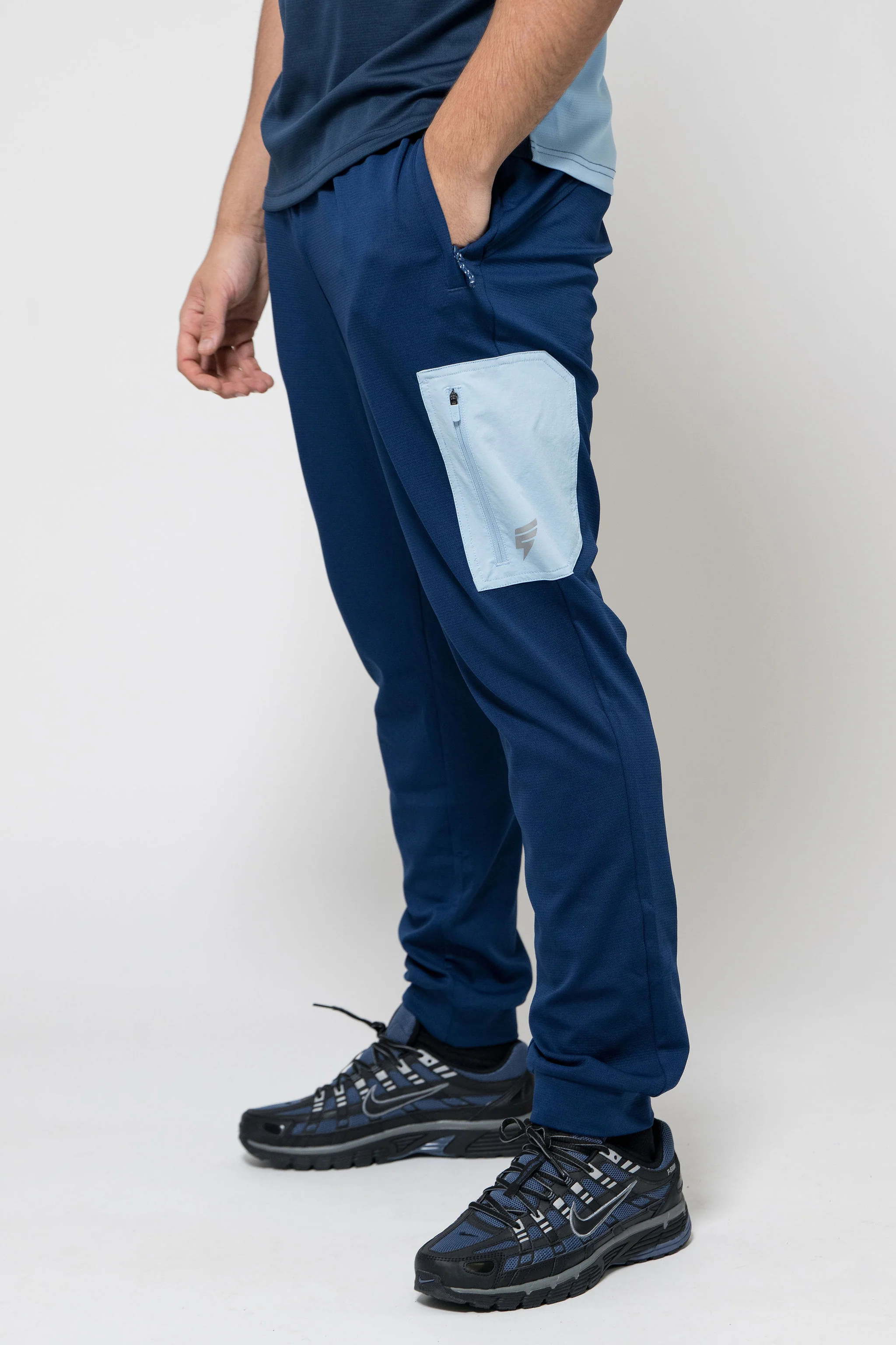 PATCH TRACKSUIT - NAVY/LIGHT BLUE - Image 5