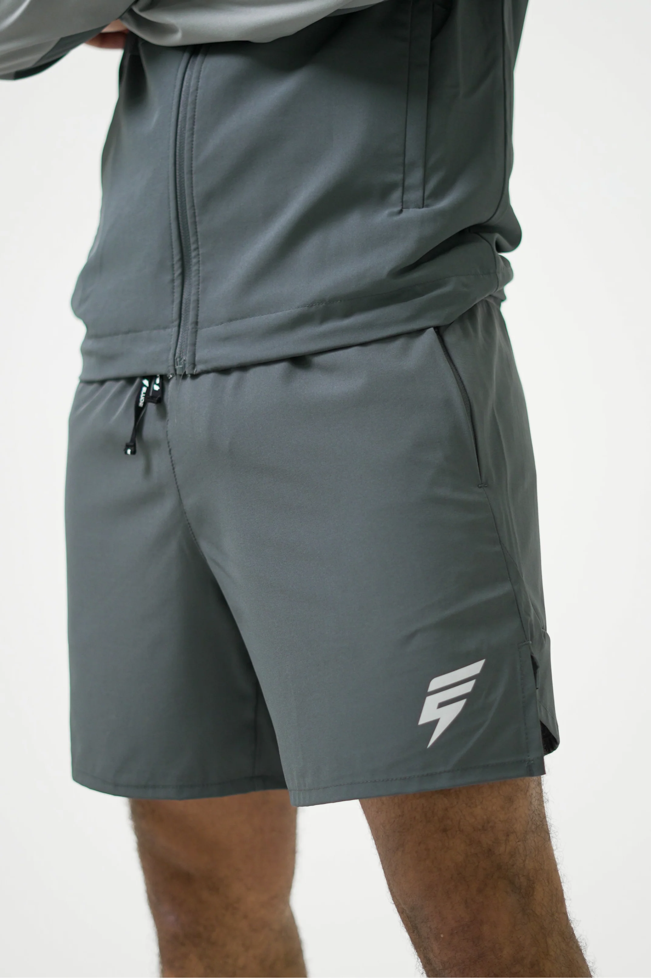 SPLIT SHORTS - COAL