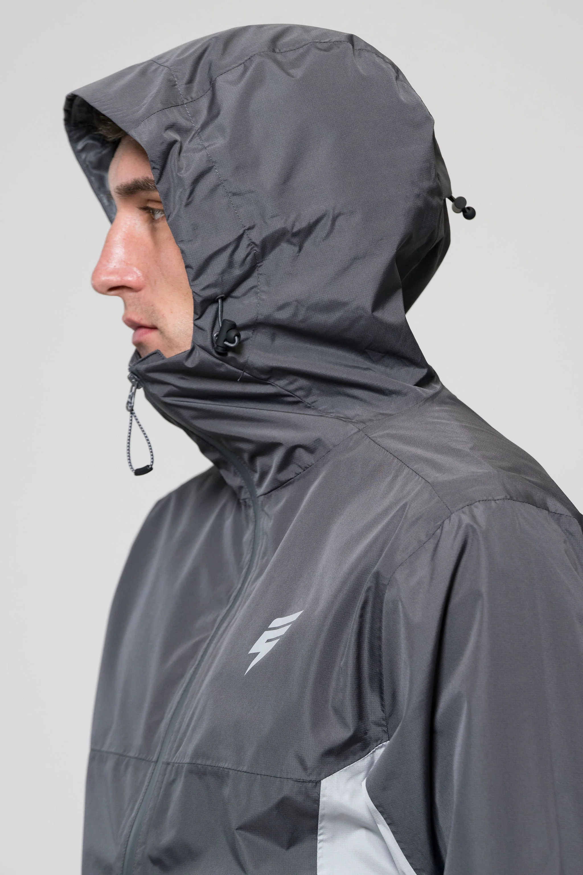 STORM WATERPROOF JACKET - LIGHT GREY/COAL - Image 4
