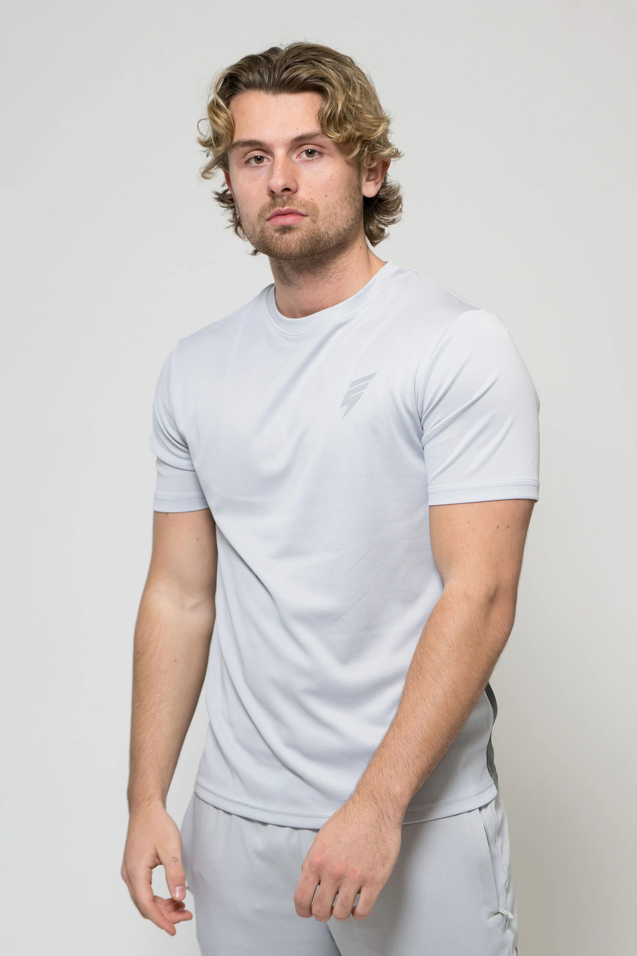 TECH TEE - LIGHT GREY/GREY - Image 5