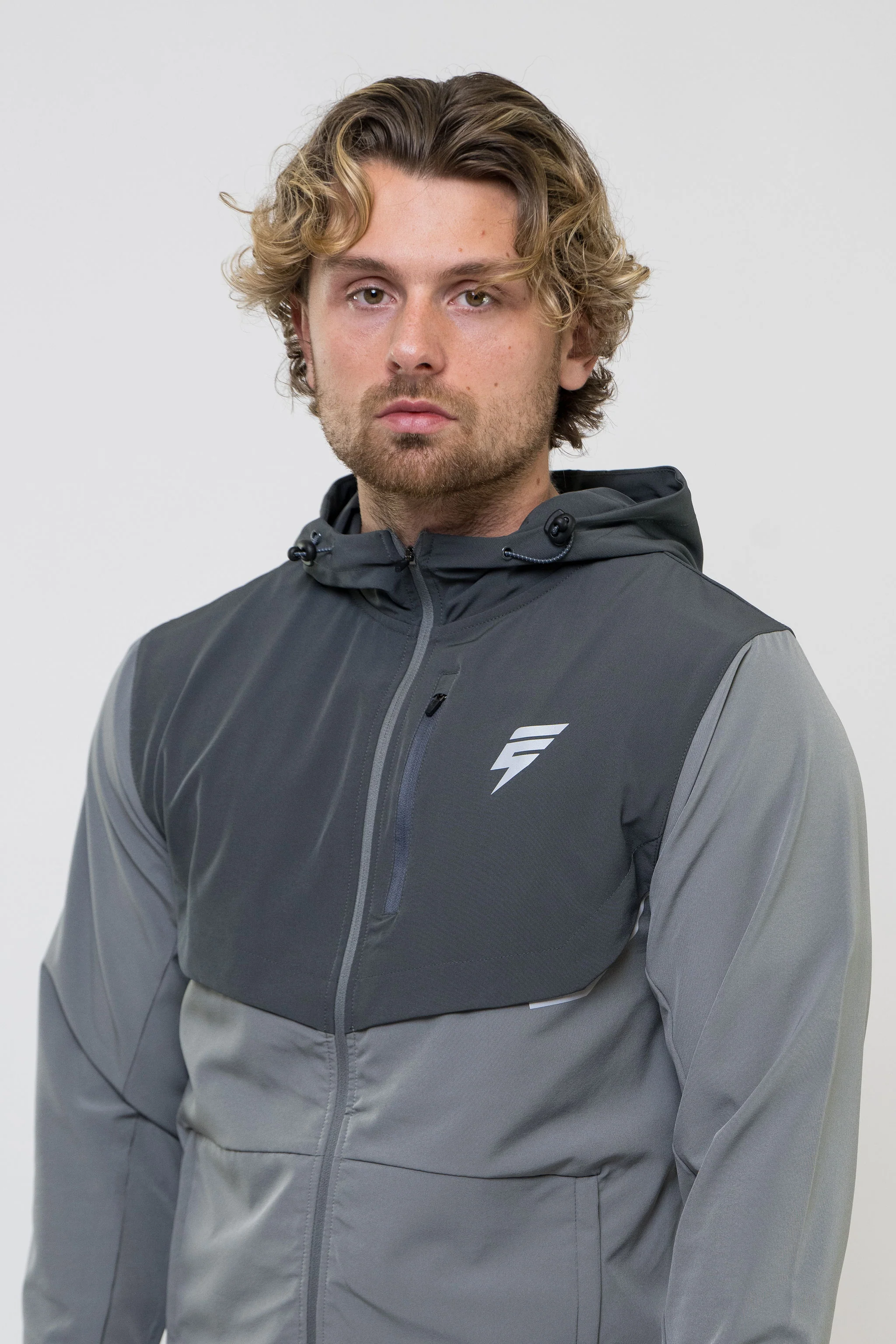 TRACK JACKET - LIGHT GREY/GREY - Image 5