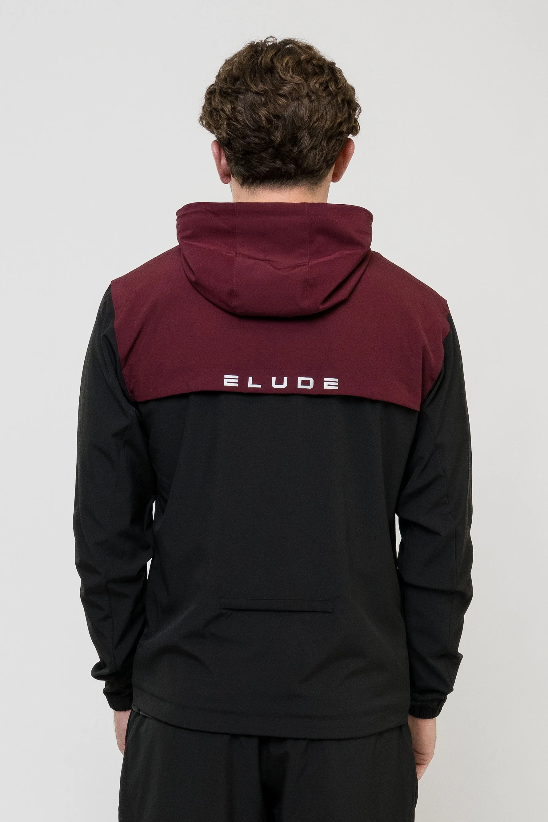 TRACK JACKET SHORT SET - BLACK/MAROON - Image 5