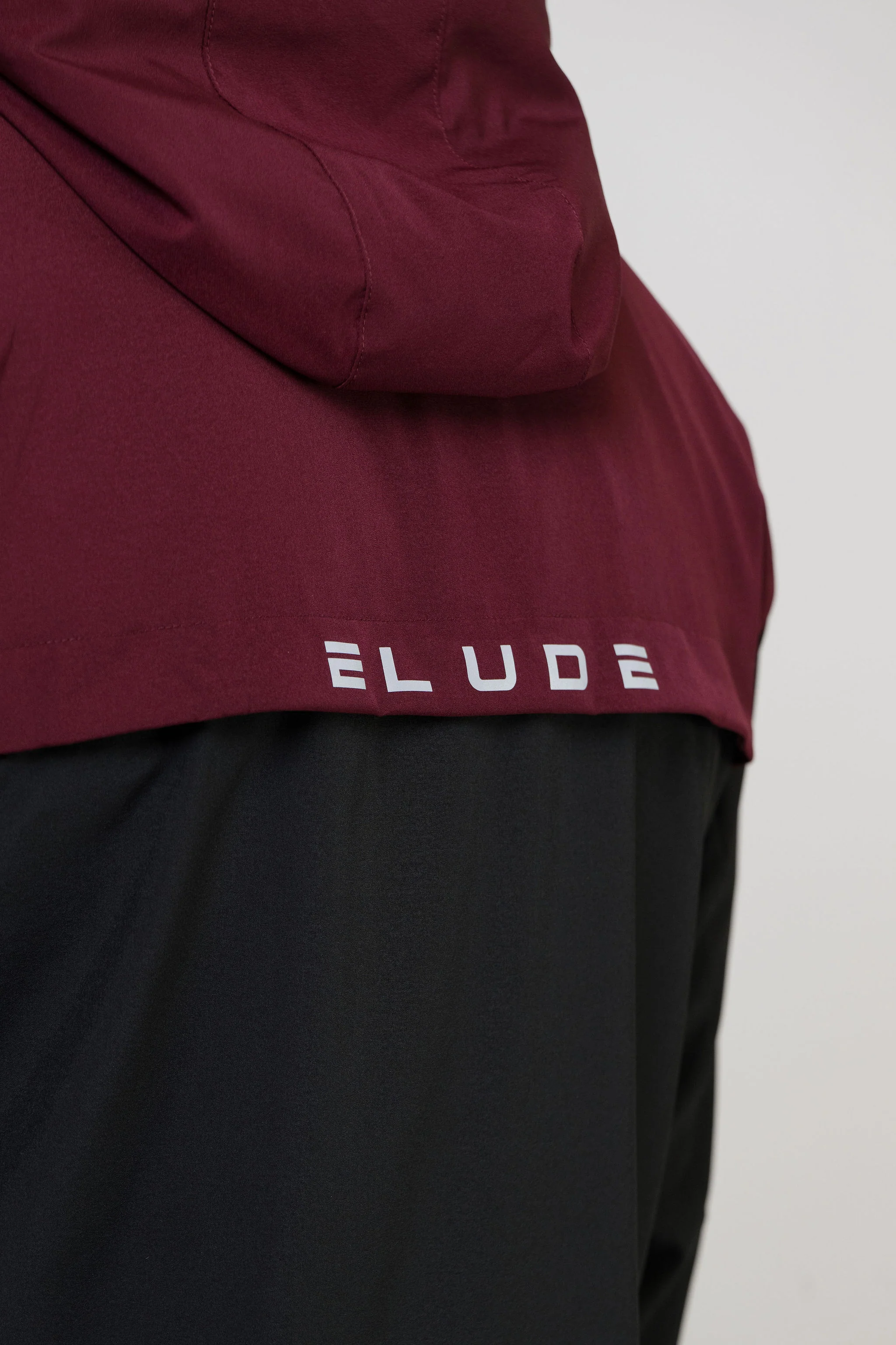 TRACK JACKET SHORT SET - BLACK/MAROON - Image 9
