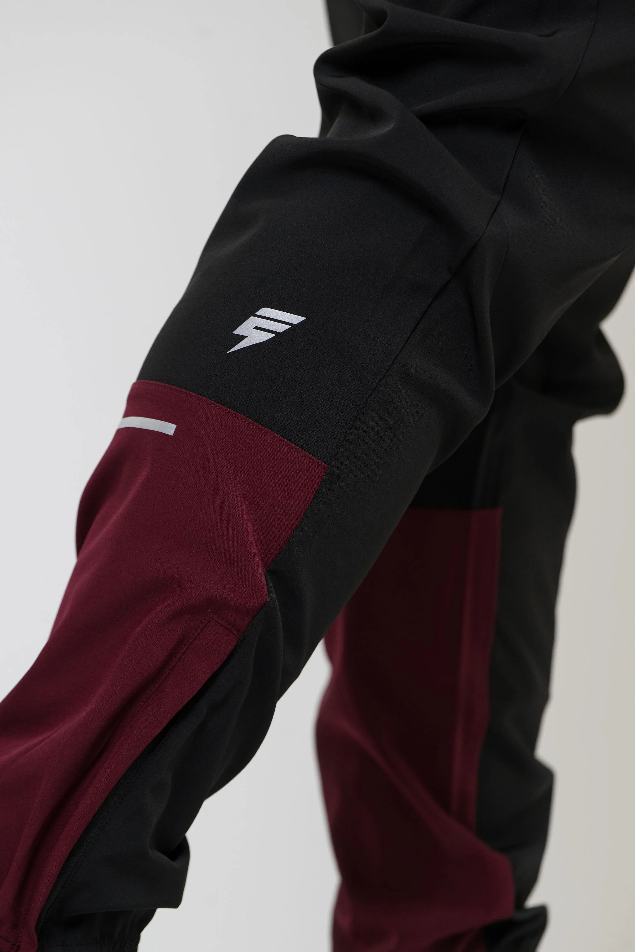 TRACK PANT - BLACK/MAROON - Image 3