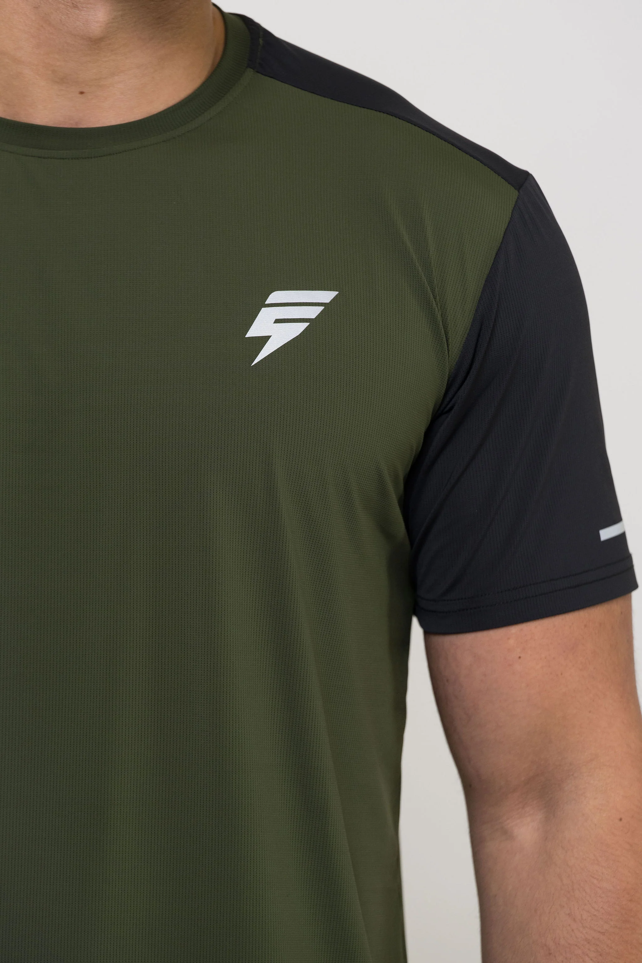 TRACK SHORT SET - KHAKI/BLACK - Image 5
