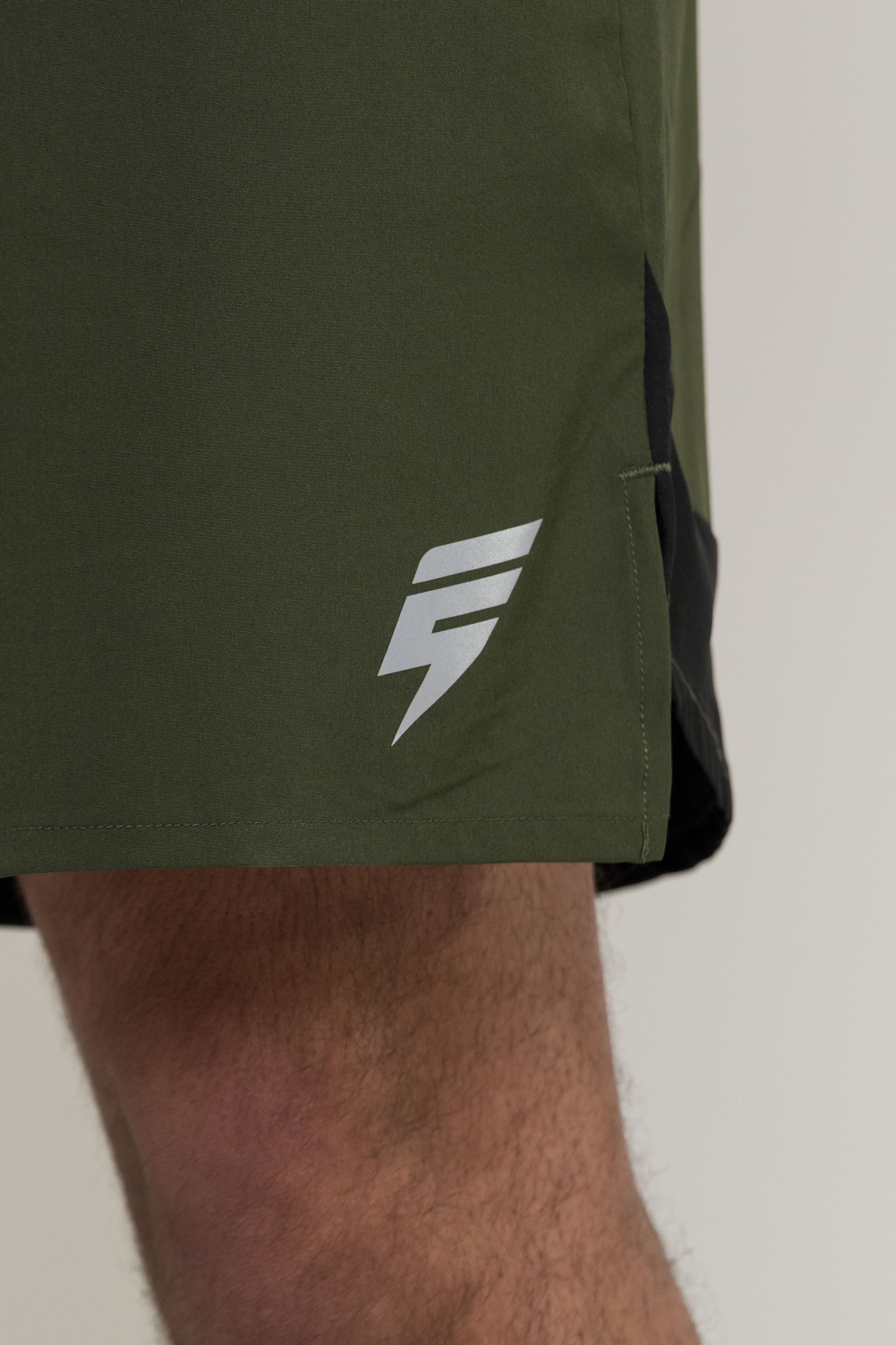 TRACK SHORT SET - KHAKI/BLACK - Image 9