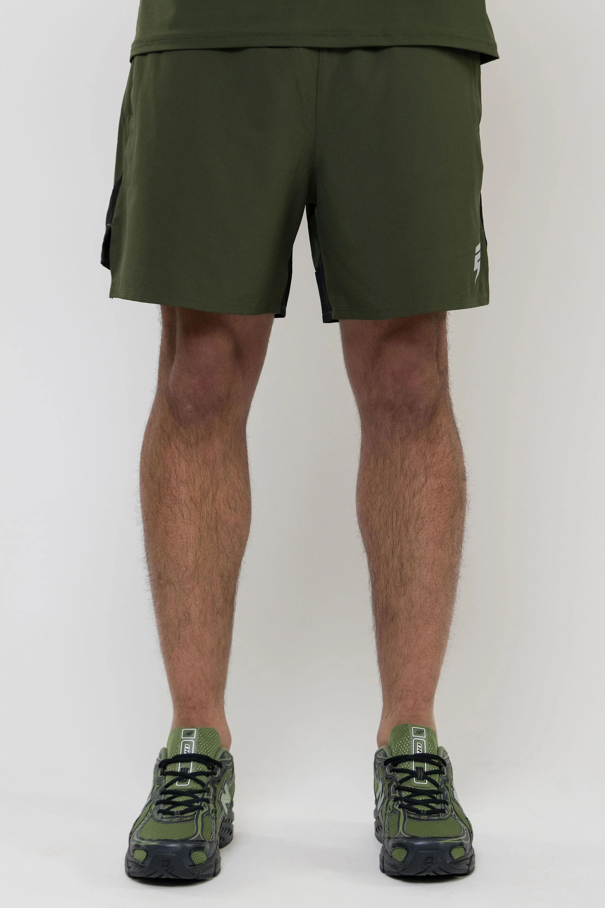 TRACK SHORT - KHAKI/BLACK - Image 6