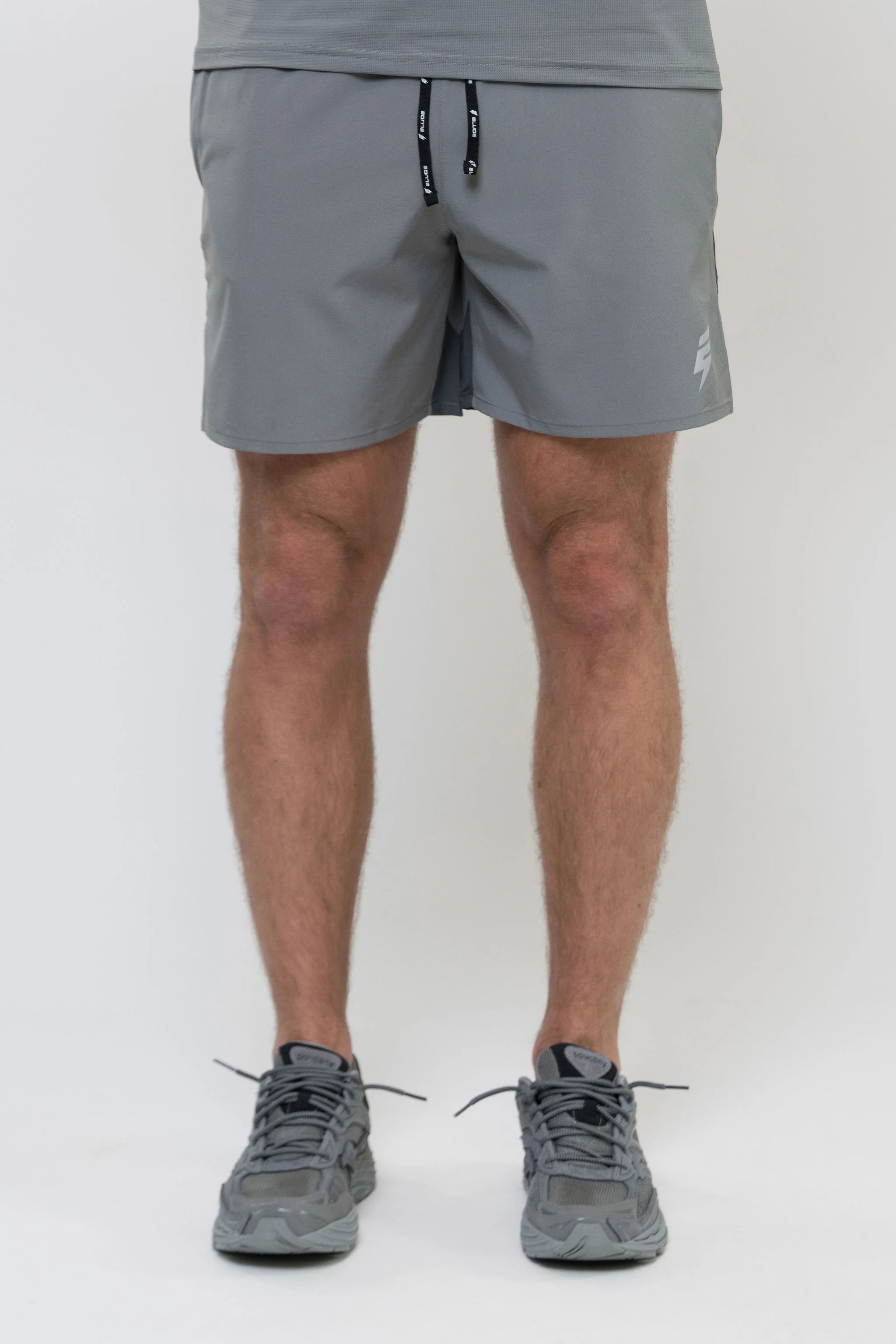 TRACK SHORT - LIGHT GREY/GREY - Image 4