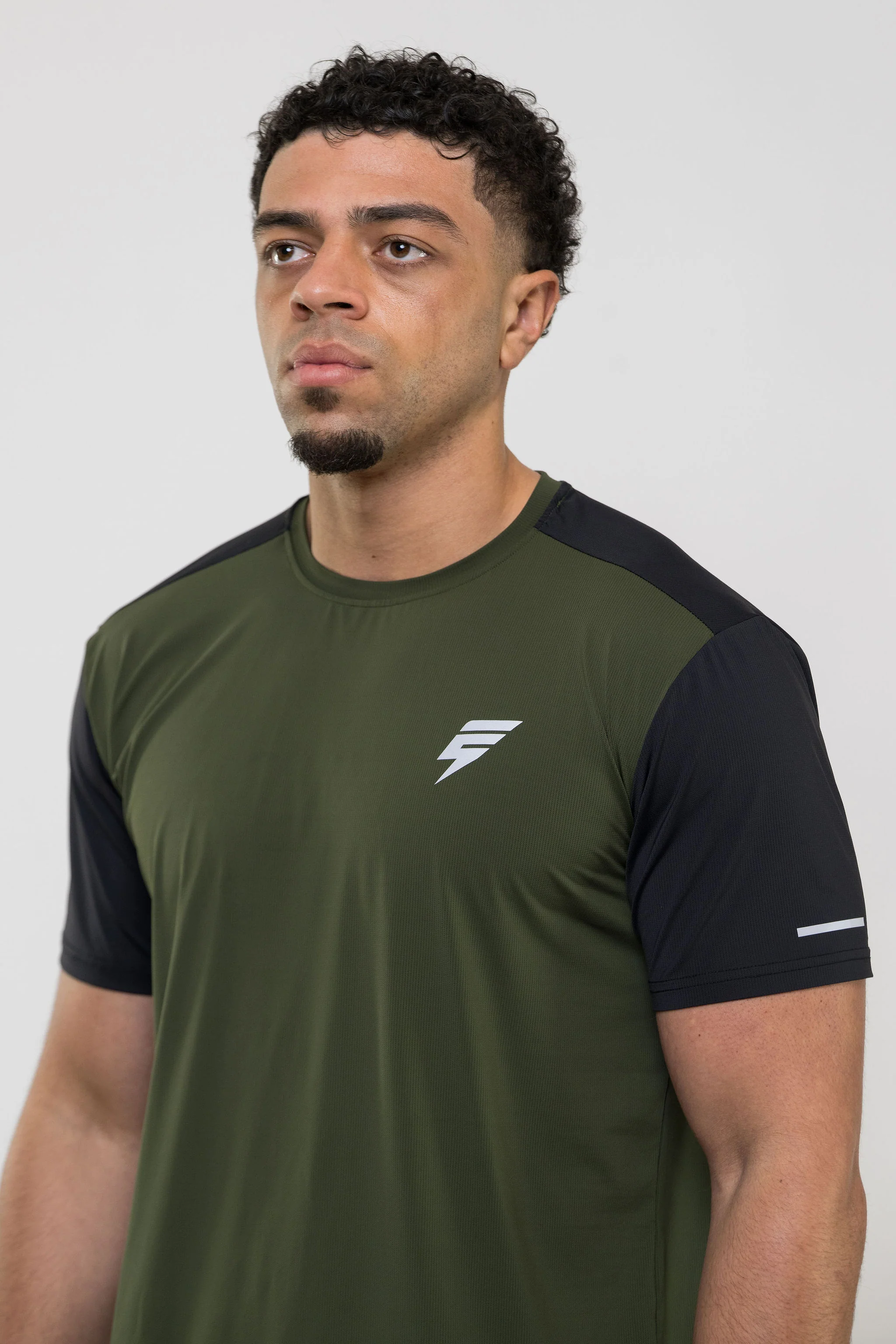 TRACK TEE - KHAKI/BLACK - Image 5