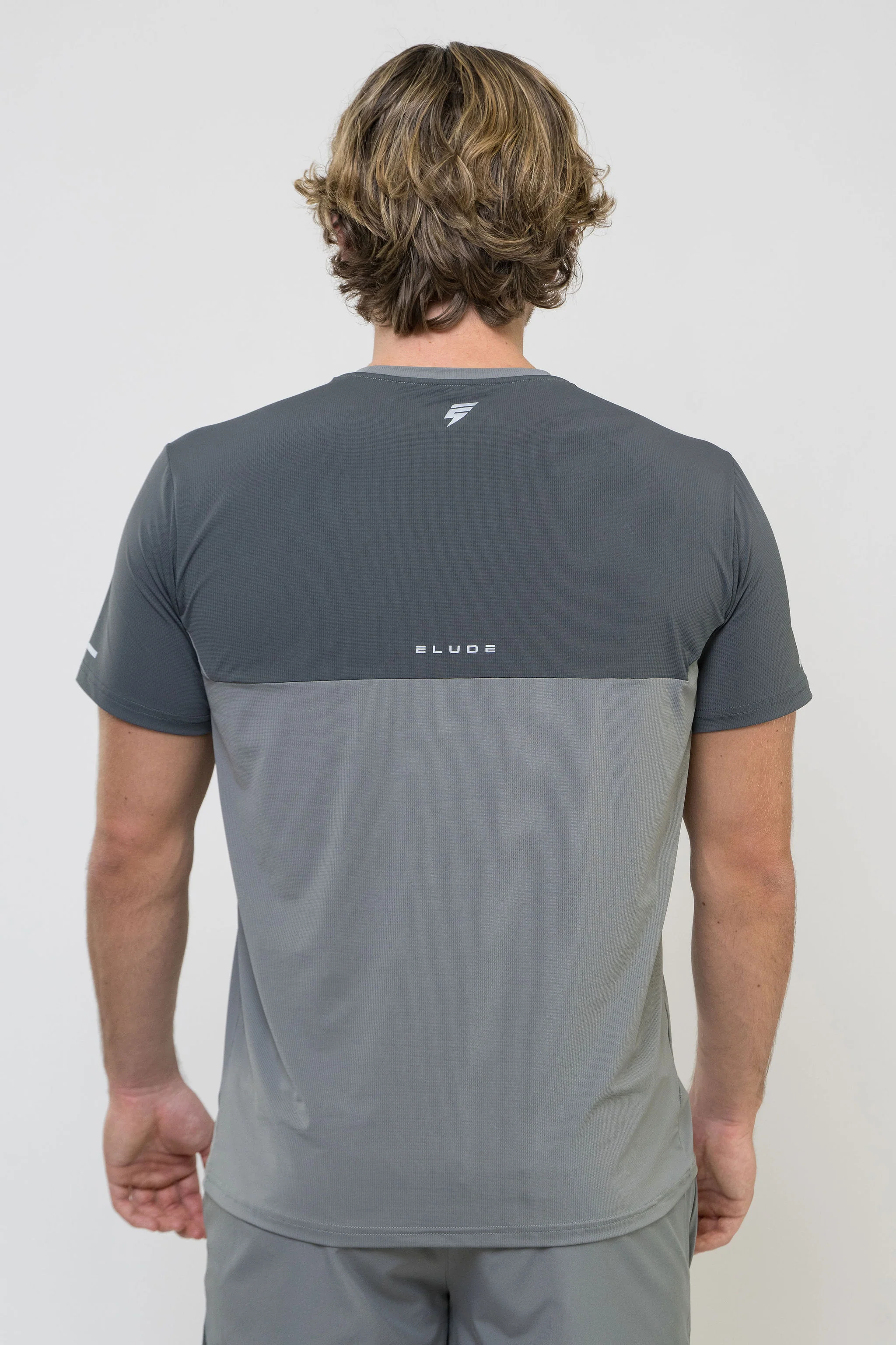 TRACK TEE - LIGHT GREY/GREY - Image 7