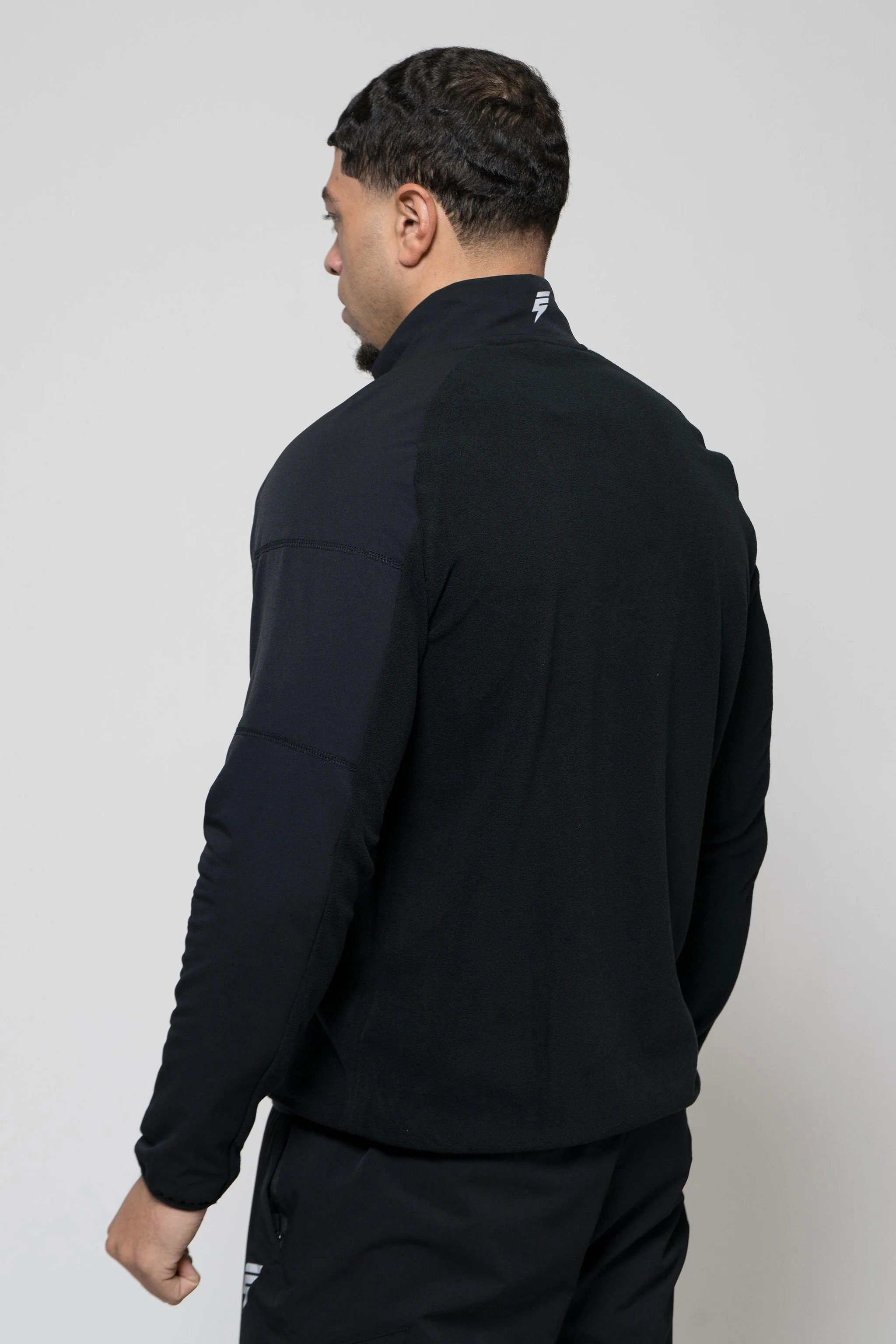 TRAIL FLEECE 1/4 TRACKSUIT - BLACK - Image 5
