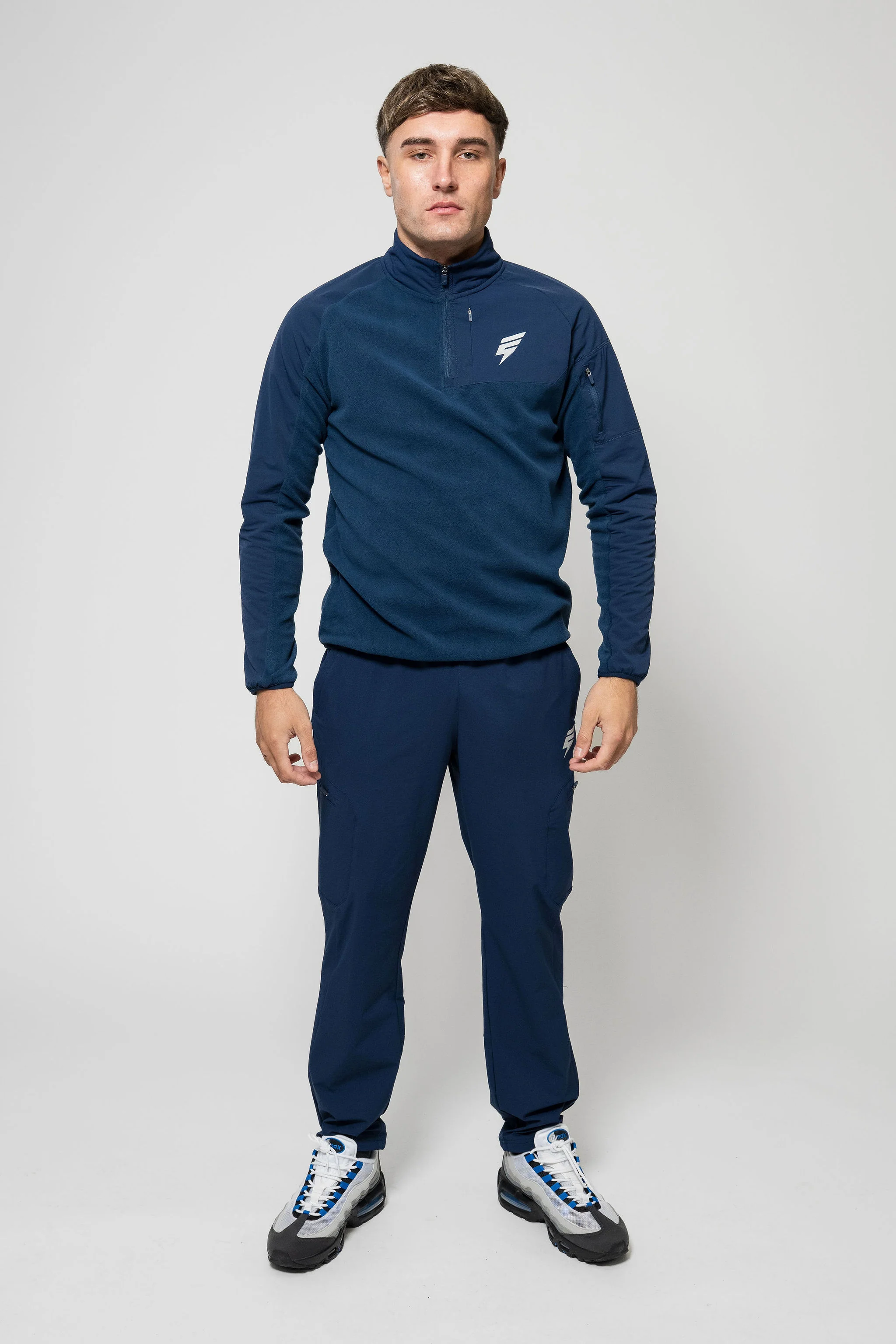 TRAIL FLEECE 1/4 TRACKSUIT - NAVY - Image 9