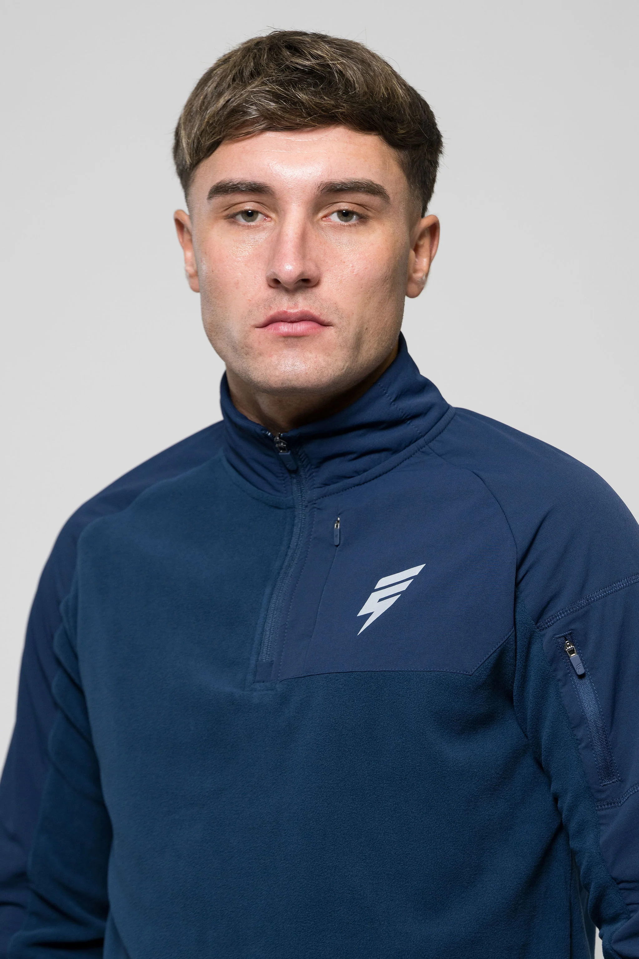 TRAIL FLEECE 1/4 ZIP - NAVY/BLUE - Image 3